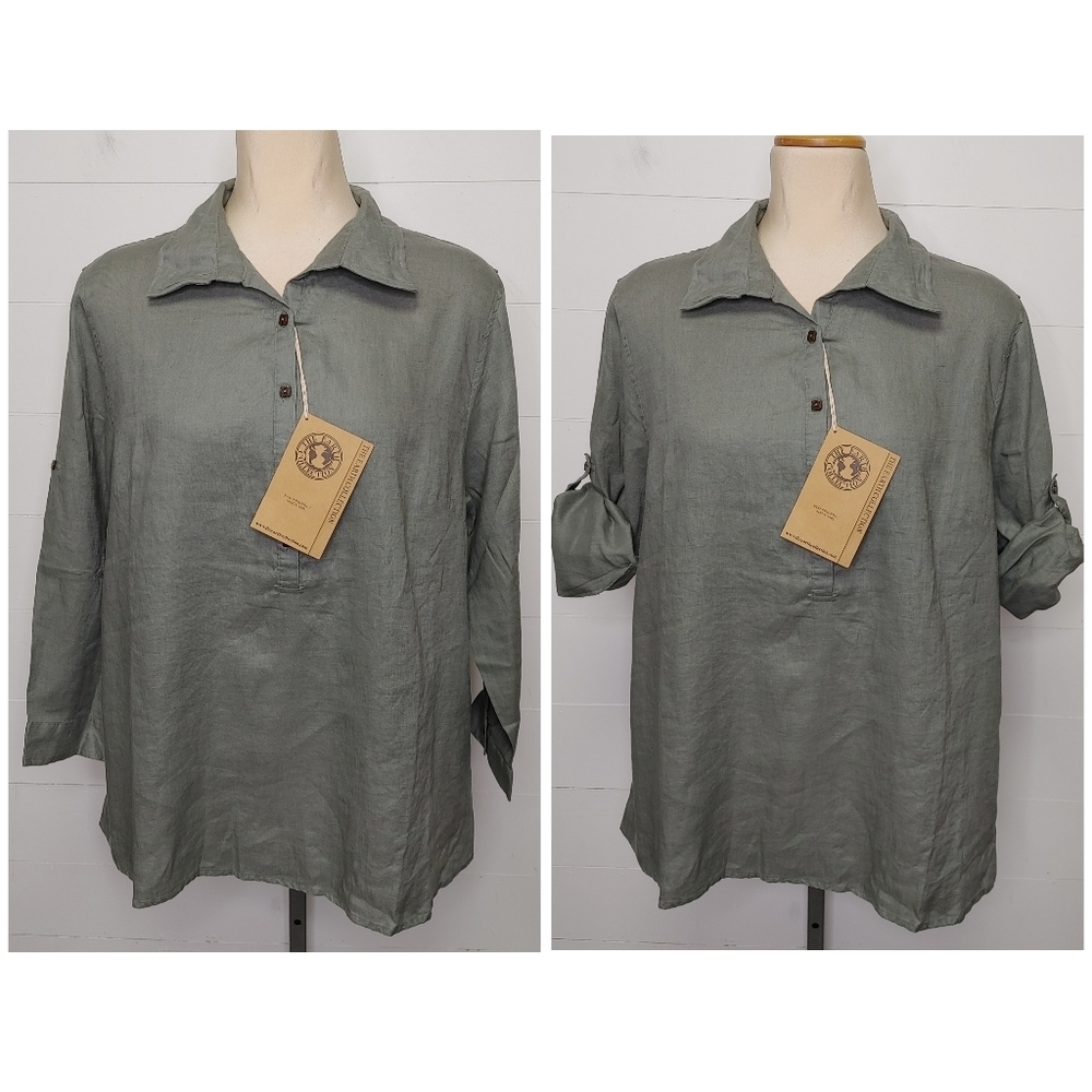 The Earth Collection 100% linen tunic